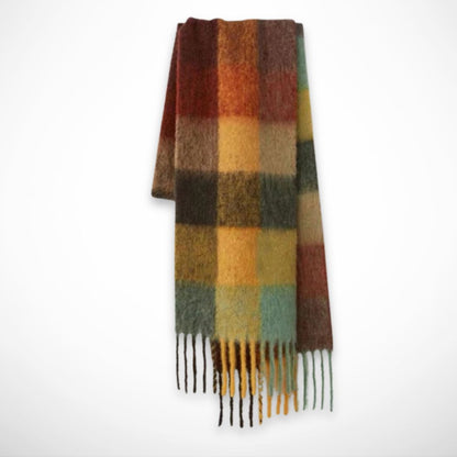 Aila-Schal – Große, mehrfarbige Karos, weich und warm