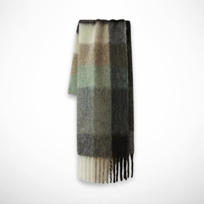 Aila-Schal – Große, mehrfarbige Karos, weich und warm