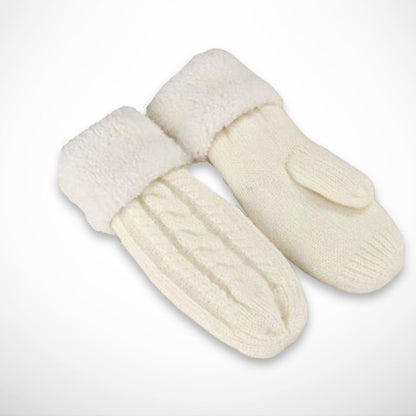 Célie-Fäustlinge mit gedrehtem Griff – Gestrickte Weichheit und winterliche Wärme