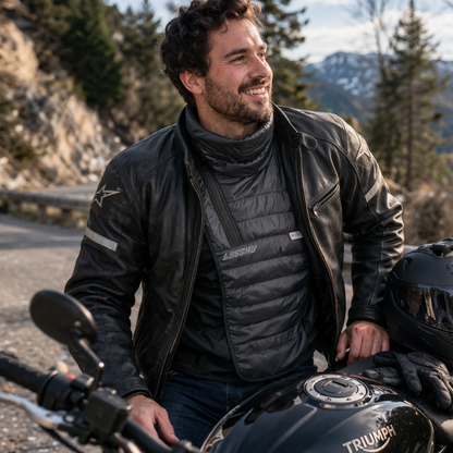 Plastron Rider – protection coupe-vent pour moto et activités outdoor