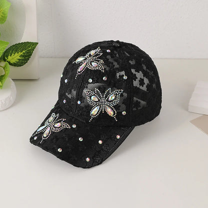 casquette femme dentelle noir