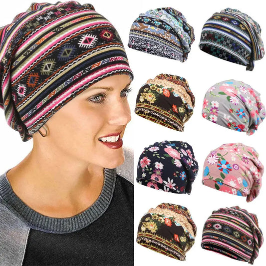 bonnet de chimiothérapie coloré