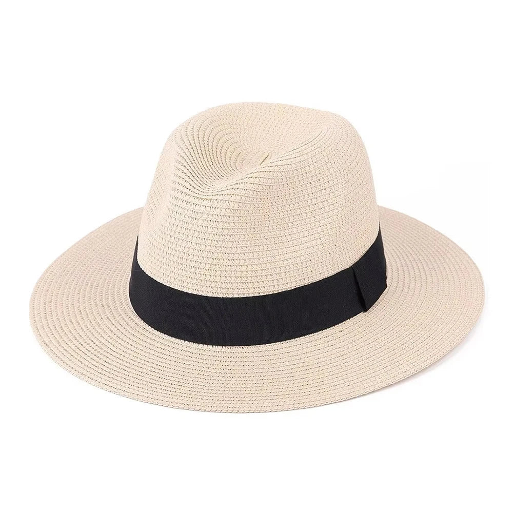 Chapeau de paille crème