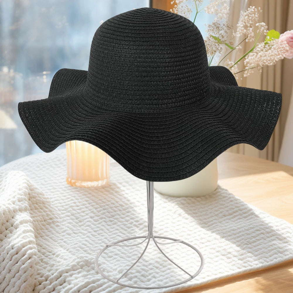 chapeau de paille noir