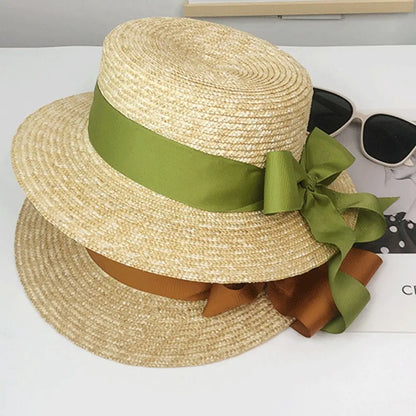 Women's Alba Boater - Light and Natural Summer Hat