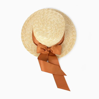 Women's Alba Boater - Light and Natural Summer Hat