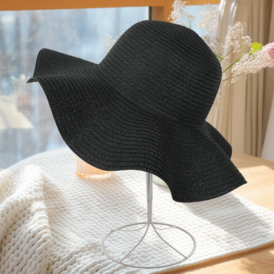 chapeau de paille noir