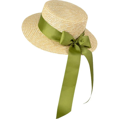 Women's Alba Boater - Light and Natural Summer Hat