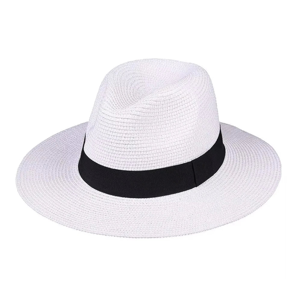 chapeau de paille blanc