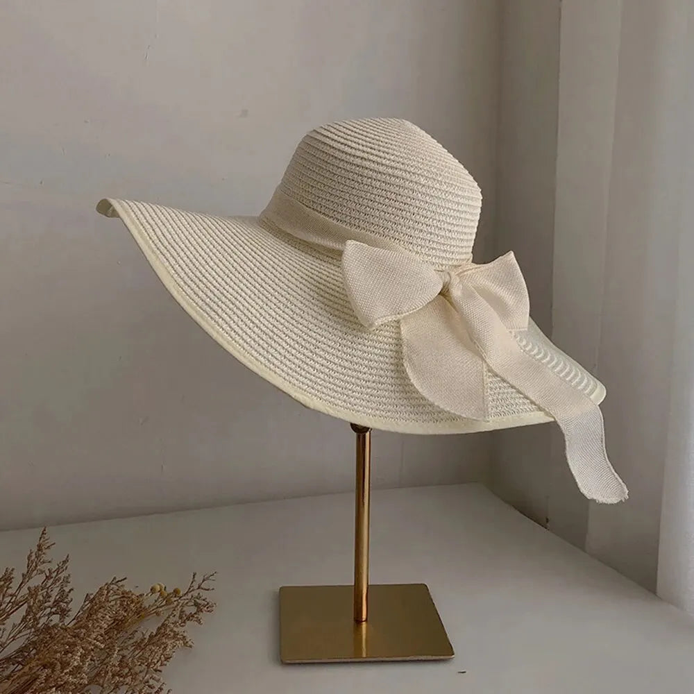 chapeau de paille crème