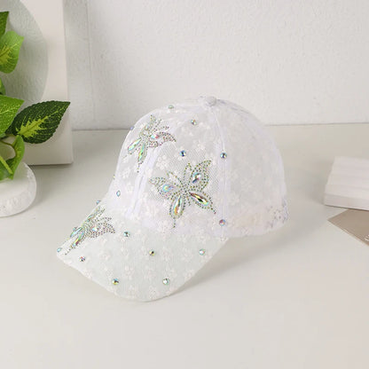 casquette femme dentelle blanc