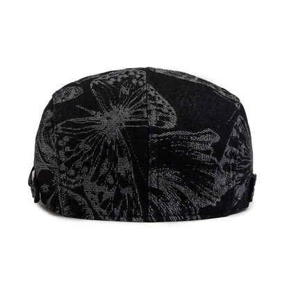 casquette plate jeans noir