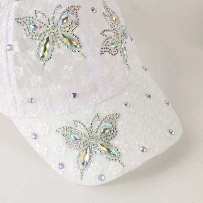 casquette femme dentelle blanc