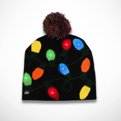 Bonnet Noël Lumineux Bleus