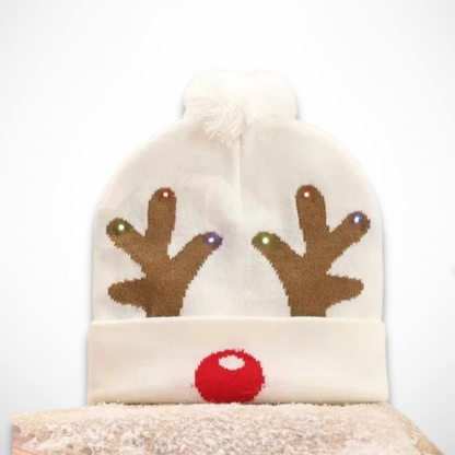Bonnet <br> Bonnet de Noël Lumineux Rouge