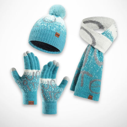 handschuhe schal set damen Emy Set – Damen-Mütze, Schal und Handschuhe im Set