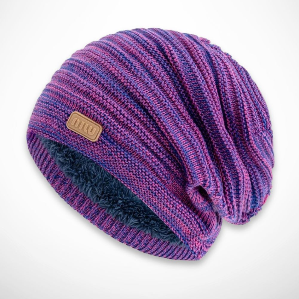Bonnet slouchy Nao – Bonnet chaud et doux avec doublure intérieure