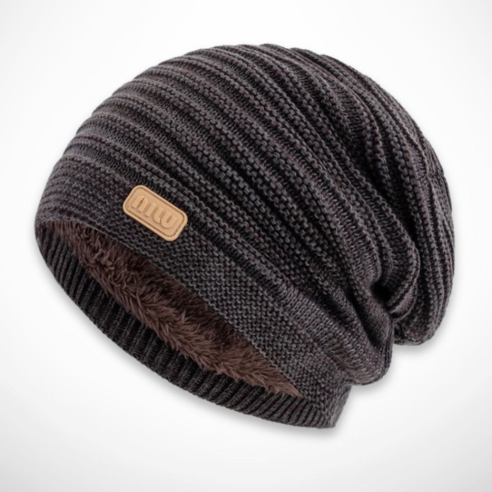 Bonnet slouchy Nao – Bonnet chaud et doux avec doublure intérieure