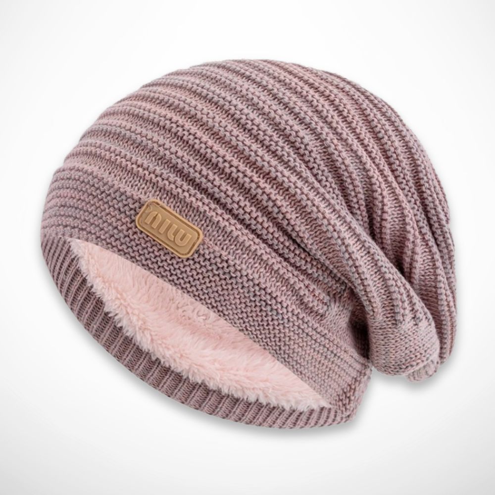 Bonnet slouchy Nao – Bonnet chaud et doux avec doublure intérieure
