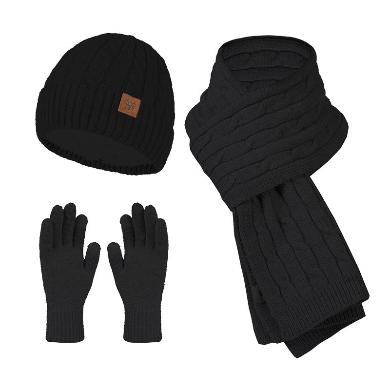 Ensemble hiver Hugo – Bonnet, écharpe et gants assortis